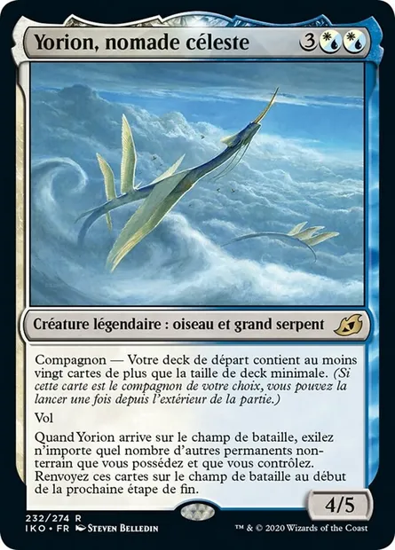 Yorion, nomade céleste, carte Magic IKO 232 — extension Ikoria: Lair of Behemoths