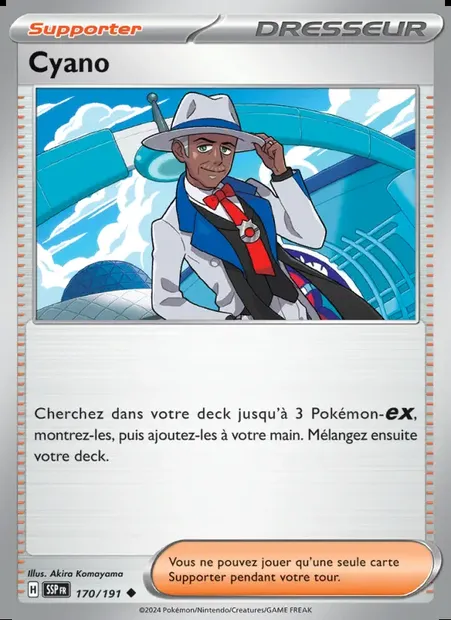 Cyano, carte Pokémon SSP 170 — extension Étincelles Déferlantes