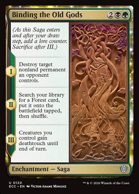 Binding the Old Gods, Magic card ECC 120 — Lorwyn Eclipsed Commander set