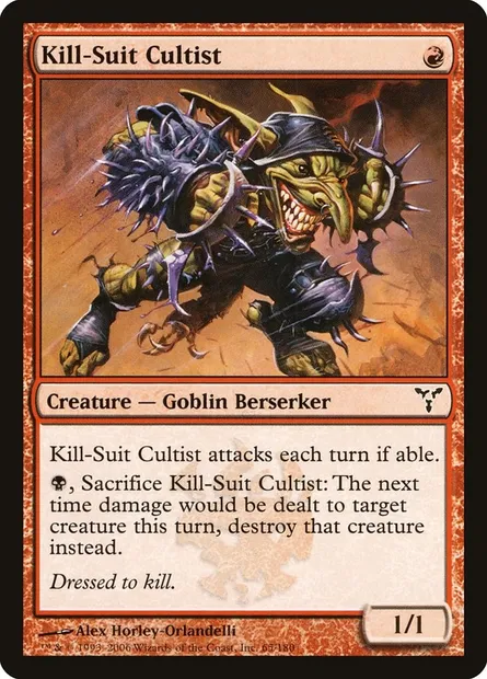 Kill-Suit Cultist, Magic card DIS 65 — Dissension set