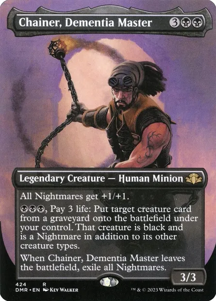 Chainer, Dementia Master, Magic card DMR 424 — Dominaria Remastered set
