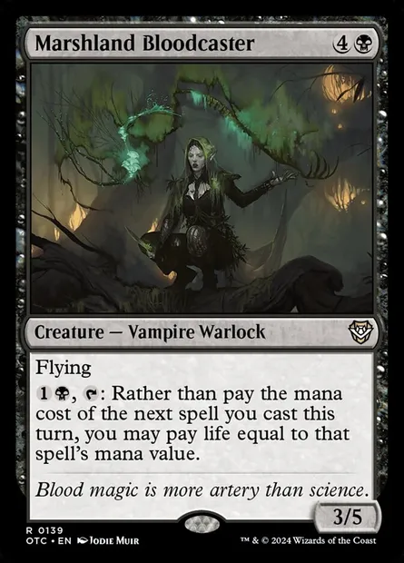 Marshland Bloodcaster, Magic card OTC 139 — Outlaws of Thunder Junction Commander set