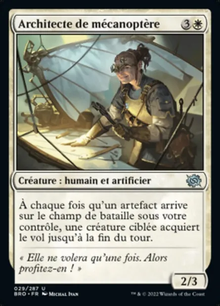 Architecte de mécanoptère, carte Magic BRO 29 — extension La Guerre Fratricide
