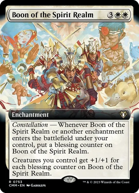 Boon of the Spirit Realm, Magic card CMM 753 — Commander Masters set