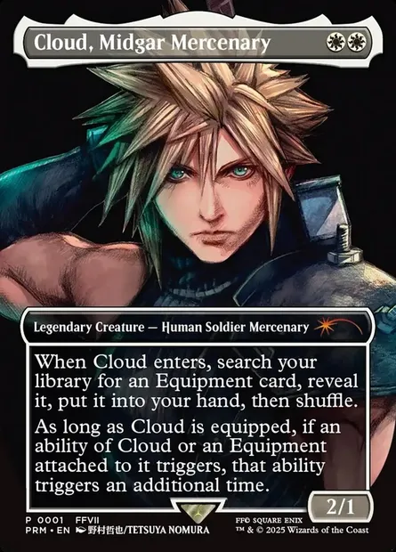 Cloud, Midgar Mercenary, Magic card PPRO 2025-1 — Pro Tour Promos set