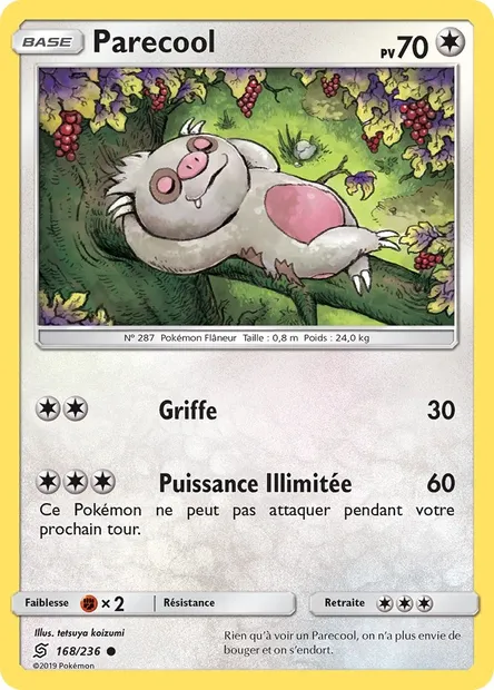 Parecool, carte Pokémon UNM 168 — extension Harmonie des Esprits
