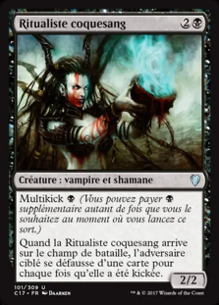Ritualiste coquesang, carte Magic C17 101 — extension Commander 2017