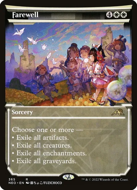 Farewell, Magic card NEO 365 — Kamigawa: Neon Dynasty set
