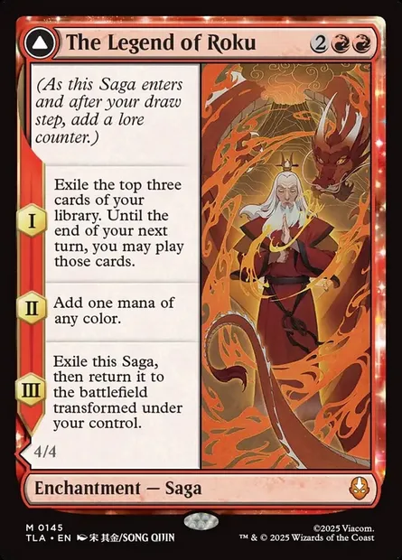 The Legend of Roku // Avatar Roku, Magic card TLA 145 — Avatar: The Last Airbender set