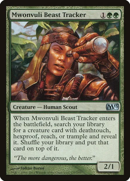 Mwonvuli Beast Tracker, Magic card M13 177 — Magic 2013 set