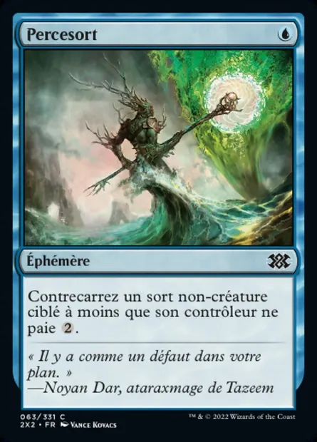 Percesort, carte Magic 2X2 63 — extension Double Masters 2022