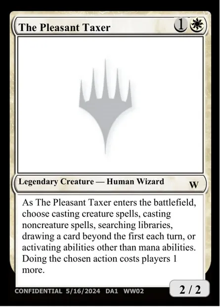 The Pleasant Taxer, Magic card UNK WW02 — Unknown Event set