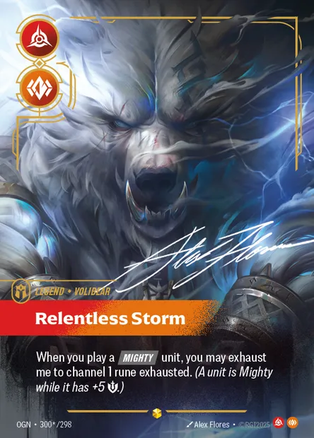 Relentless Storm, carte Riftbound OGN 300* — extension Origins