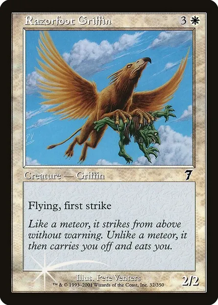 Razorfoot Griffin, Magic card 7ED 32★ — Seventh Edition set