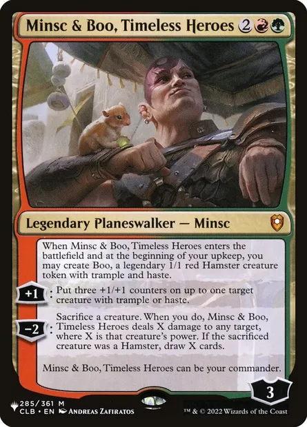 Minsc et Bouh, héros éternels, carte Magic PLST CLB-285 — extension The List