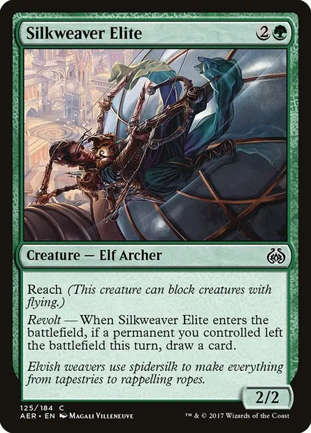 Silkweaver Elite, Magic card AER 125 — Aether Revolt set