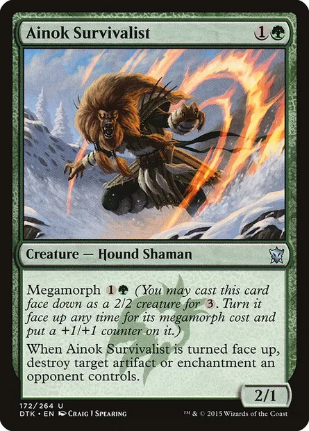 Ainok Survivalist, Magic card DTK 172 — Dragons of Tarkir set