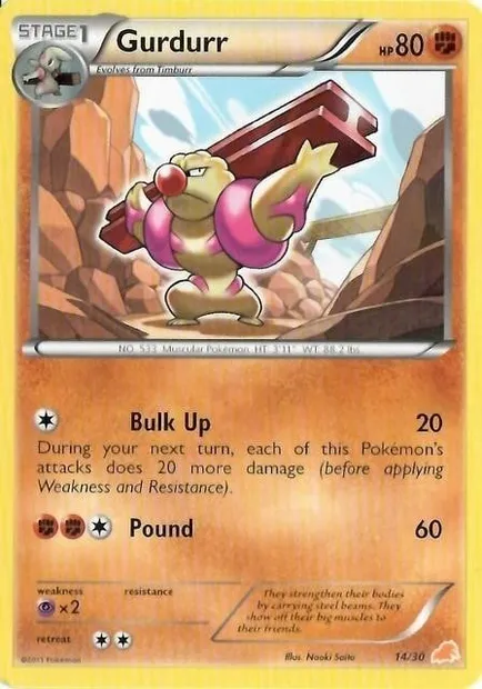 Ouvrifier, carte Pokémon TK5E 014 — extension BW Trainer Kit Excadrill