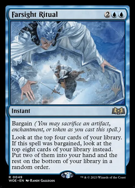 Farsight Ritual, Magic card PWOE 49p — Wilds of Eldraine Promos set