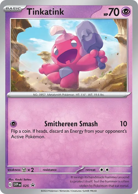 Tinkatink, Pokémon card PR-SV 025 — SVP Black Star Promos set
