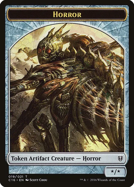 Horror, carte Magic TC16 19 — extension Commander 2016 Tokens