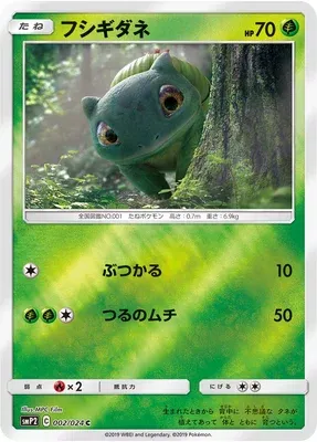 Bulbasaur, Pokémon card smP2 002 — Detective Pikachu set