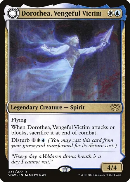 Dorothea, Vengeful Victim // Dorothea's Retribution, Magic card VOW 235 — Innistrad: Crimson Vow set