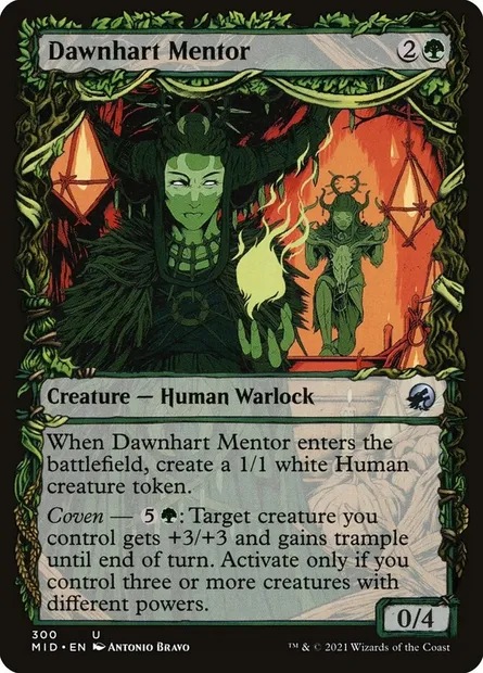 Dawnhart Mentor, Magic card MID 300 — Innistrad: Midnight Hunt set
