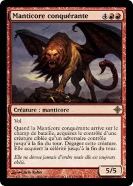 Manticore conquérante, carte Magic ROE 139 — extension L'ascension des Eldrazi