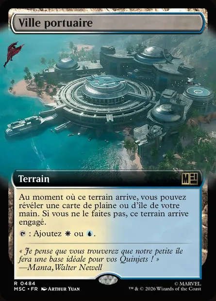 Ville portuaire, carte Magic MSC 484 — extension Marvel Super Heroes Commander