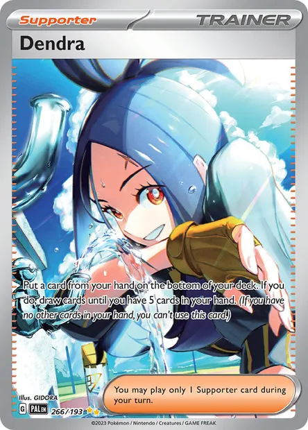 Dendra, Pokémon card PAL 266 — Paldea Evolved set