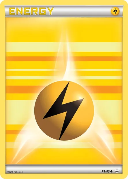 Lightning Energy, Pokémon card GEN 78 — Generations set
