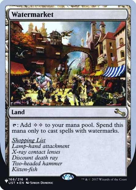 Watermarket, Magic card ULST 62 — The List (Unfinity Foil Edition) set