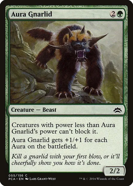 Aura Gnarlid, Magic card PCA 55 — Planechase Anthology set