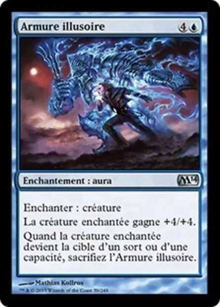 Armure illusoire, carte Magic M14 59 — extension Magic 2014