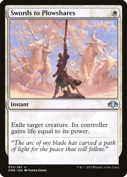 Swords to Plowshares, Magic card DMR 31 — Dominaria Remastered set