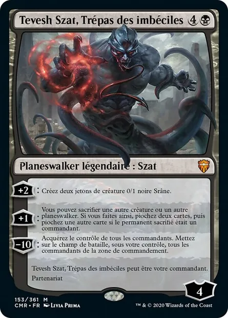 Tevesh Szat, Trépas des imbéciles, carte Magic CMR 153 — extension Commander Legends