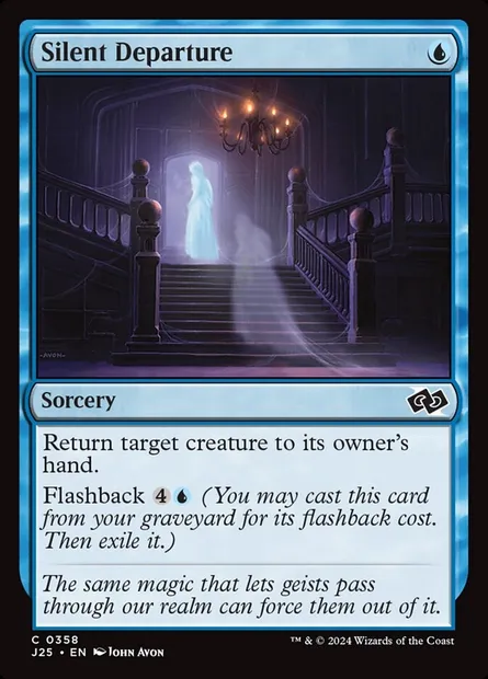 Silent Departure, Magic card J25 358 — Foundations Jumpstart set