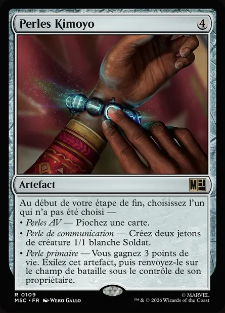 Perles Kimoyo, carte Magic MSC 109 — extension Marvel Super Heroes Commander