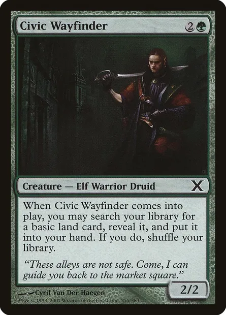 Civic Wayfinder, Magic card 10E 255 — Tenth Edition set