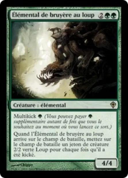 Élémental de bruyère au loup, carte Magic WWK 118 — extension Worldwake