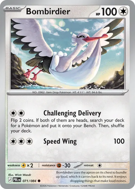 Bombirdier, Pokémon card PBL 071 — Pitch Black set