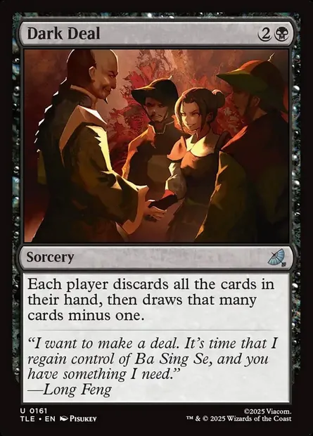 Dark Deal, Magic card TLE 161 — Avatar: The Last Airbender Eternal set