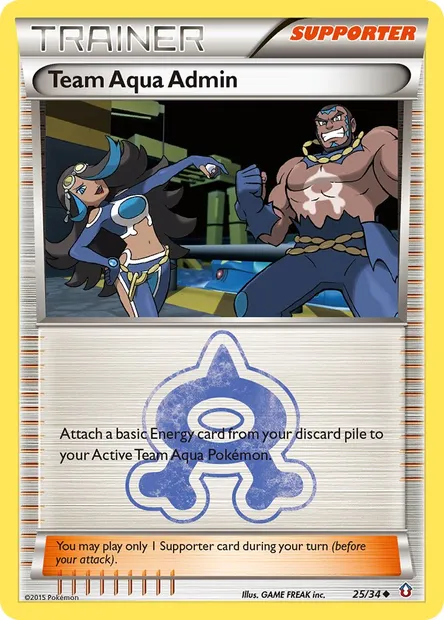 Team Aqua Admin, Pokémon card DCR 25 — Double Crisis set