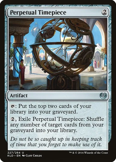 Perpetual Timepiece, Magic card KLD 227 — Kaladesh set