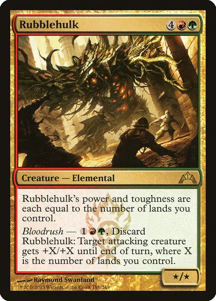 Rubblehulk, Magic card GTC 191 — Gatecrash set