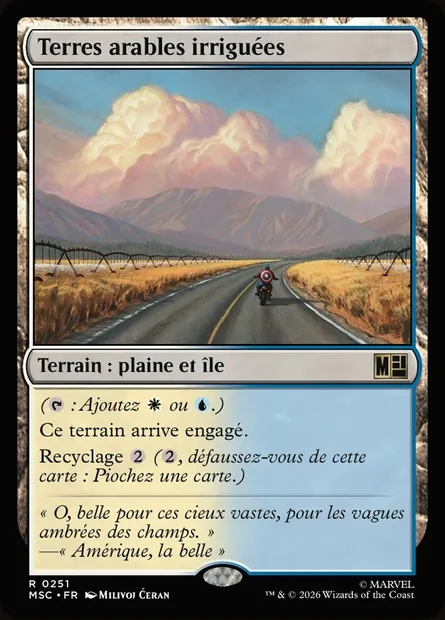 Terres arables irriguées, carte Magic MSC 251 — extension Marvel Super Heroes Commander