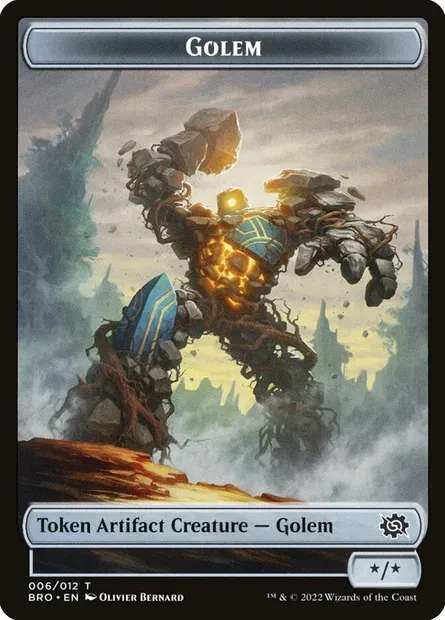 Golem, Magic card TBRO 6 — The Brothers' War Tokens set
