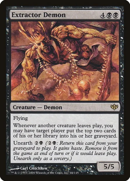 Extractor Demon, Magic card CON 44 — Conflux set