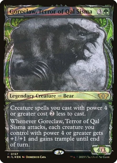 Goreclaw, Terror of Qal Sisma, Magic card MUL 157 — Multiverse Legends set